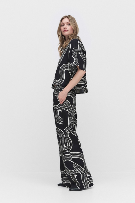 Gaia trousers BLACK PRINT